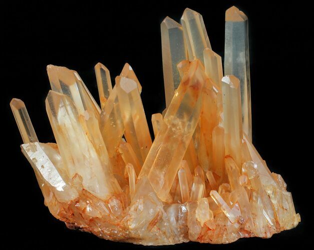 Tangerine Quartz Crystal Cluster - Madagascar #58764